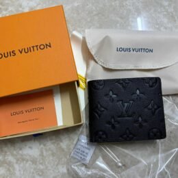 LV Short Wallet Diamond Black 60895