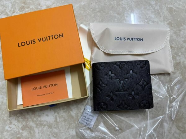 LV Short Wallet Diamond Black 60895